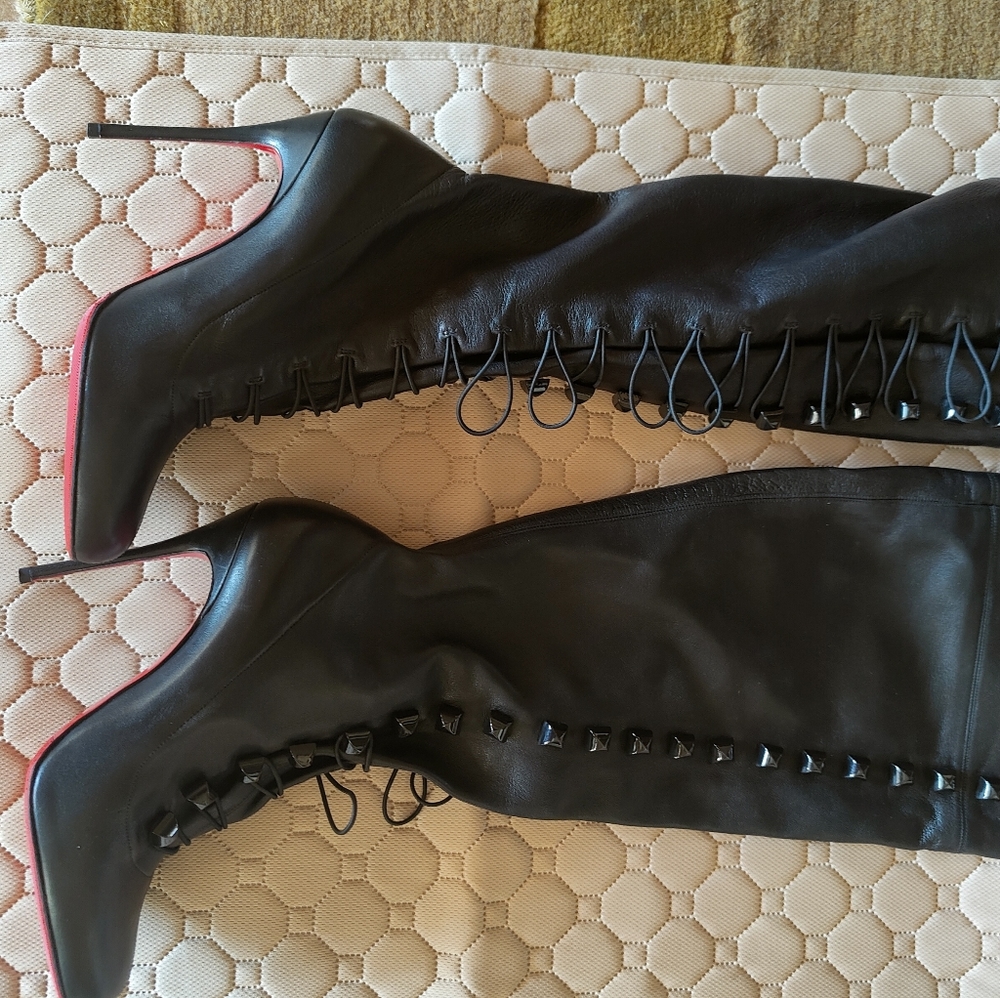 Christian Loubotin over the knee boots size 40.